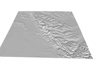 Mountains Alaska Range West 3D Model