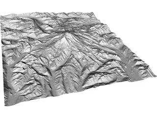 Mount Rainier 3D Model