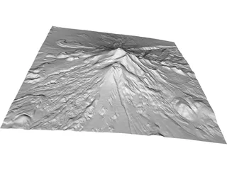 Mount Shasta 3D Model