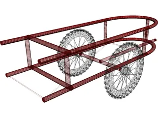 Bike Trailer 3D Model