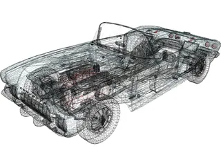 Chevrolet Corvette (1961) 3D Model