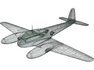 Messerschmitt Me 410 Hornisse (Hornet) 3D Model