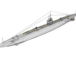Pantera Bars Submarine 3D Model