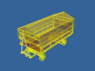 Baggage Trolley FRANKE 3D Model