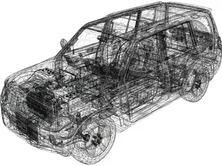 Mitsubishi Pajero (2008) 3D Model