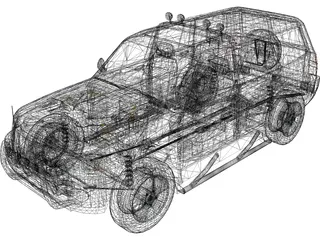 Nissan Patrol (2005) 3D Model