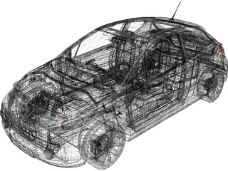 Peugeot 207 3D Model