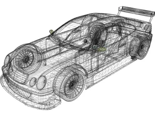 Mercedes-Benz CLK GTR 3D Model