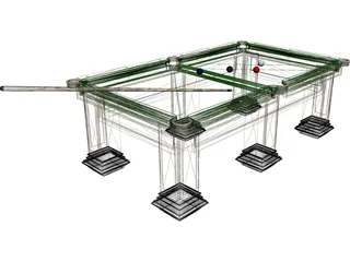 Pool Table 3D Model