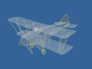 Biplane 3D Model