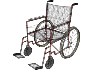 Wheelchair 3D Model