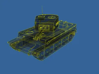 German Tank T2 3D Model