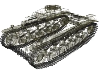 Panzer 2F 3D Model