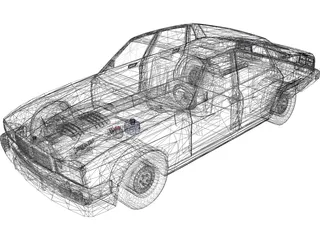 Jaguar XJ6 Sovereign 3D Model