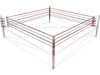 Boxing Ring 3D Model