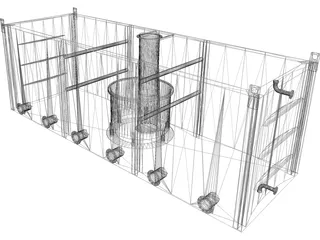 Condenser Sump Tank 3D Model