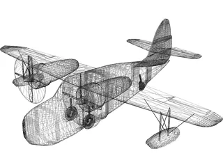 Grumman G-21 Goose 3D Model