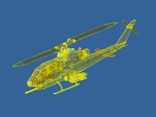 Bell AH-1S Cobra 3D Model