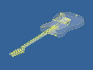 Guitar Fender Telecaster 3D Model