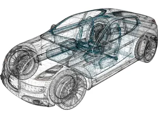 Subaru B11S Concept 3D Model