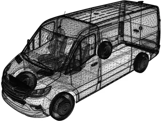 Freightliner Sprinter Panel Van L2H1 RWD (2019) 3D Model
