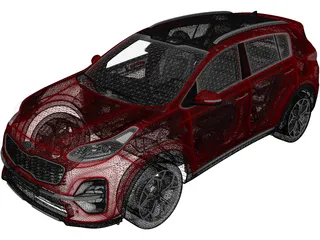 Kia Sportage (2019) 3D Model