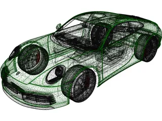 Porsche 911 Carrera S (2019) 3D Model