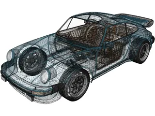 Porsche 911 [930] Turbo (1975) 3D Model
