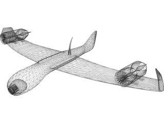 Differential Turbofan UAV Concept 2A7-XP 3D Model