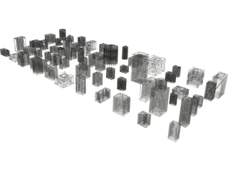 Buildings Collection 3D Model