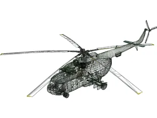 Mil Mi-8MT Hip 3D Model