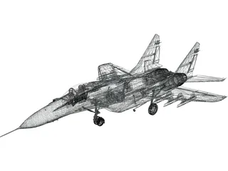 MiG-29A 3D Model