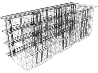 Kantoorgebouw Luxumburg 3D Model