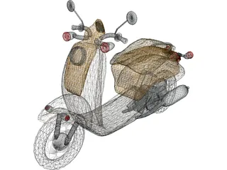 Scooter Vespa 3D Model