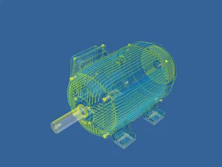 Motor 150hp 3D Model