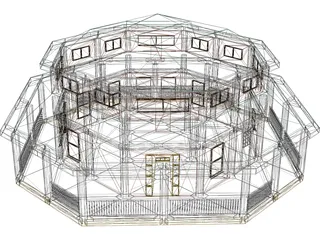 Modular House 3D Model