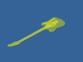 Squier Electric Guitar 3D Model