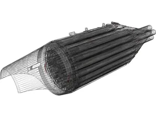UB-32-M57-Helo Rocket Pod 3D Model