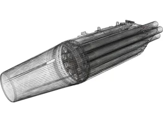 UB-16-M57-UMP Rocket Pod 3D Model