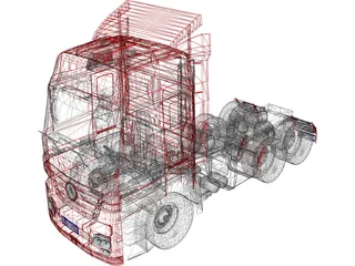 Mercedes-Benz Axor 2046 3D Model