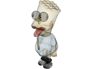 Simpsons Bart 3D Model