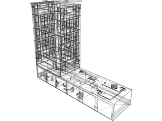 Autoservice 3D Model