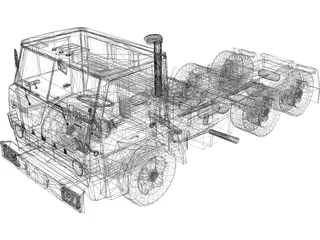 KAMAZ Truck 3D Model