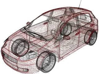 Fiat Punto 3D Model