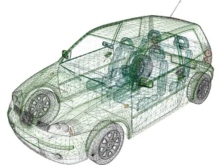 Seat Arosa 3D Model