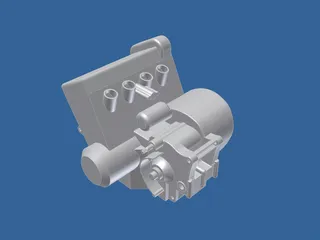 Engine Honda Motorcycle 600cc 3D Model