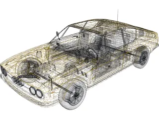 Audi 100 (1984) 3D Model