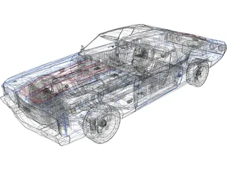 Chevrolet Chevelle SS (1972) 3D Model