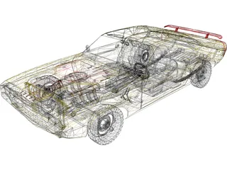 Dodge Challenger (1970) 3D Model