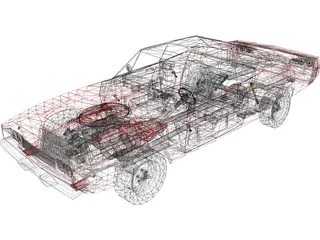 Dodge Charger (1968) 3D Model